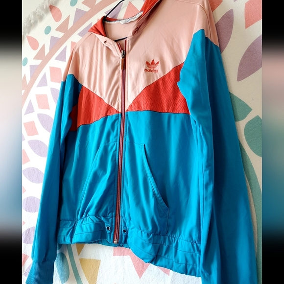 ADIDAS Originals Women's Red Blue Colorblock - Picture 2 of 10